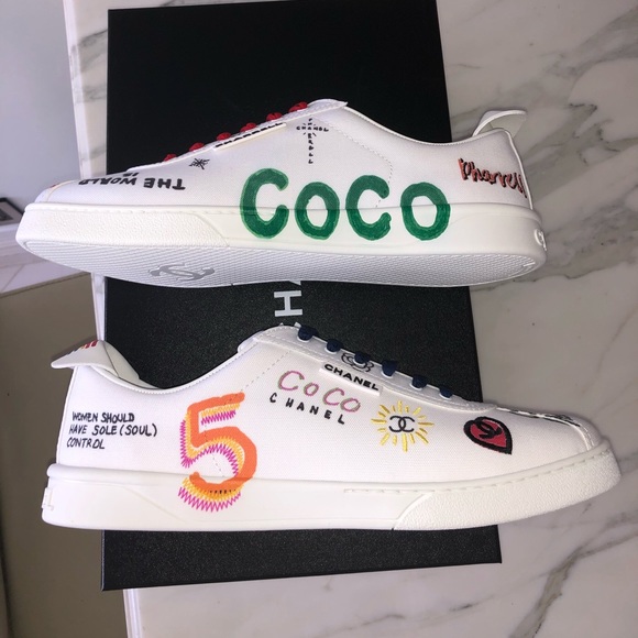 chanel x pharrell 19ss capsule collection sneakers